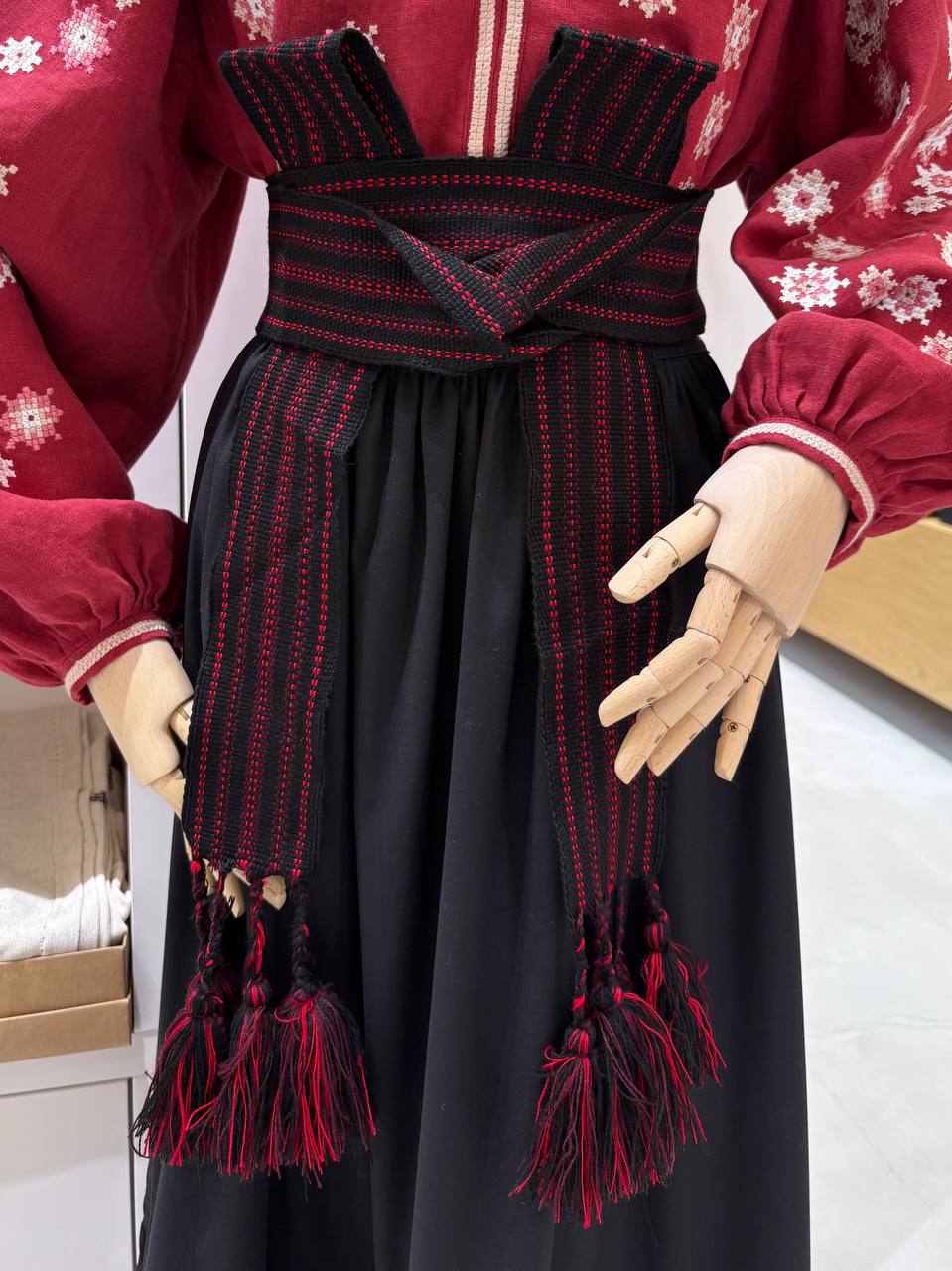 Hutsul Krayka Woven Belt, Folk Slavic Sash, Ethnic Wedding Decoration