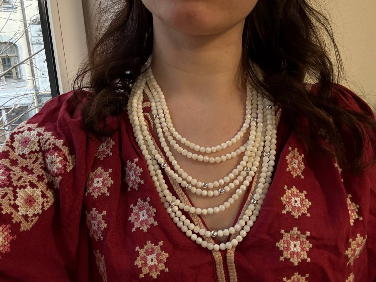 White Mother of Pearl Necklace