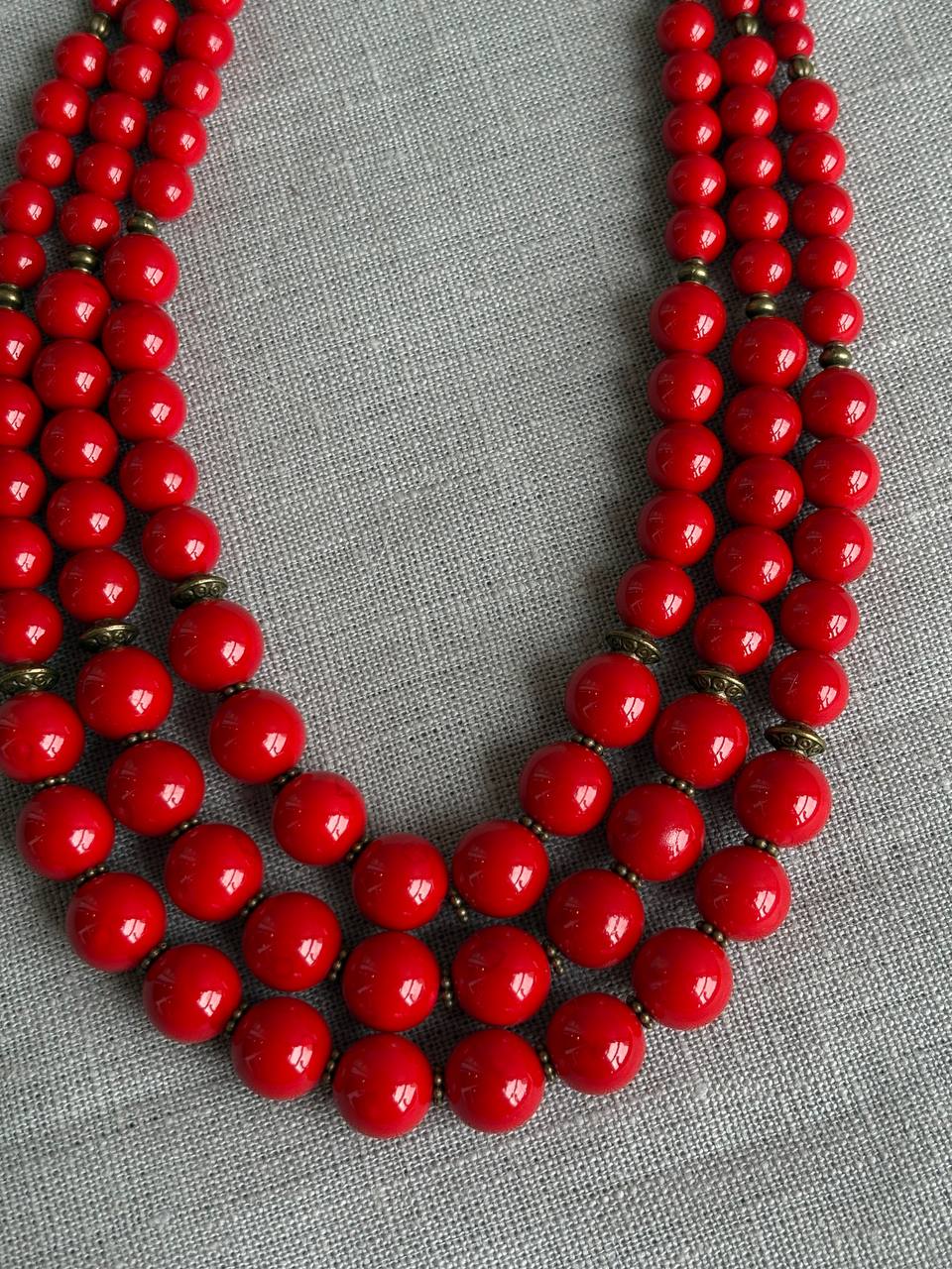 Handmade Red Coral Necklace - Traditional Ukrainian Jewelry for Women