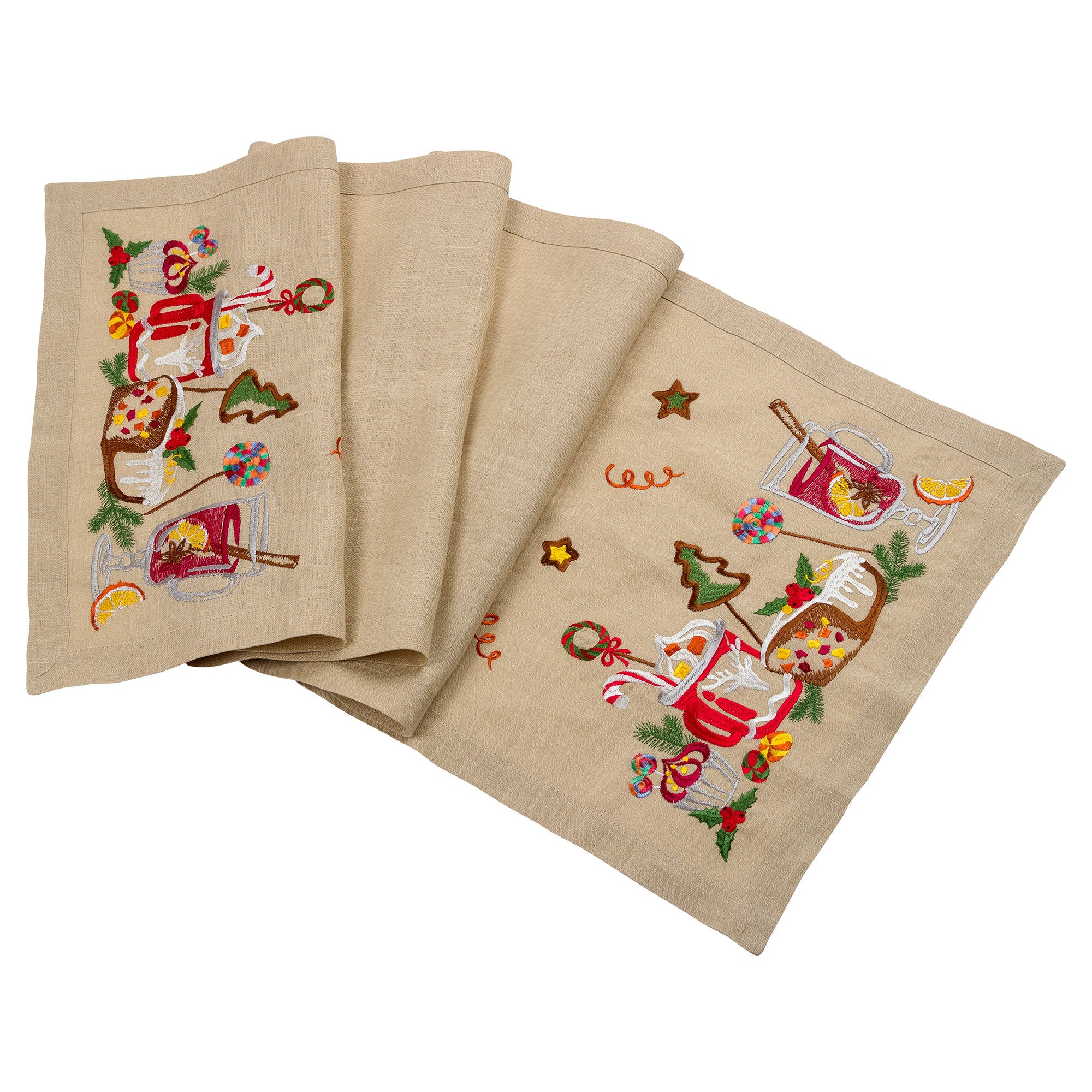 Christmas Embroidered Tablecloth 90x140 cm - Ukrainian Design